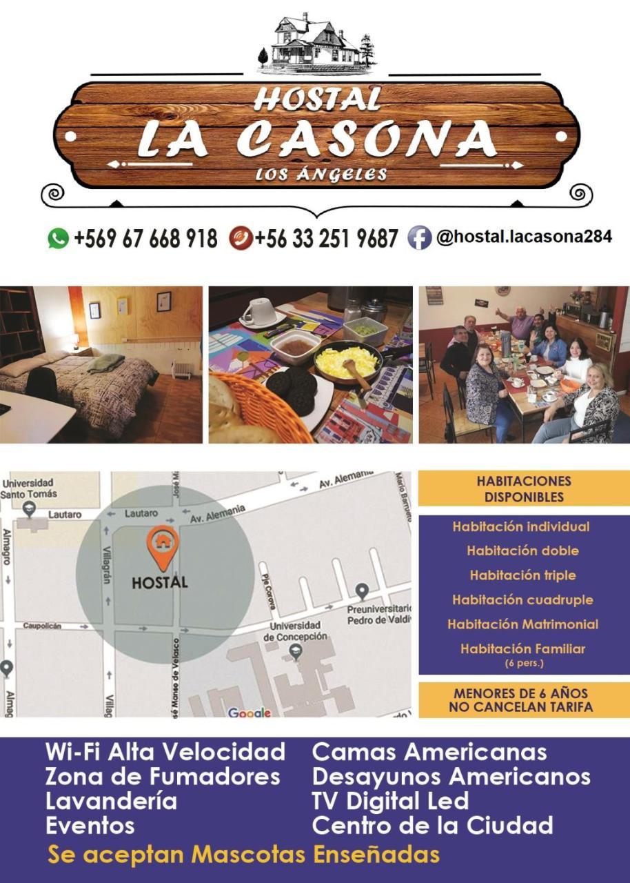 Hostal La Casona Los Ángeles Dış mekan fotoğraf